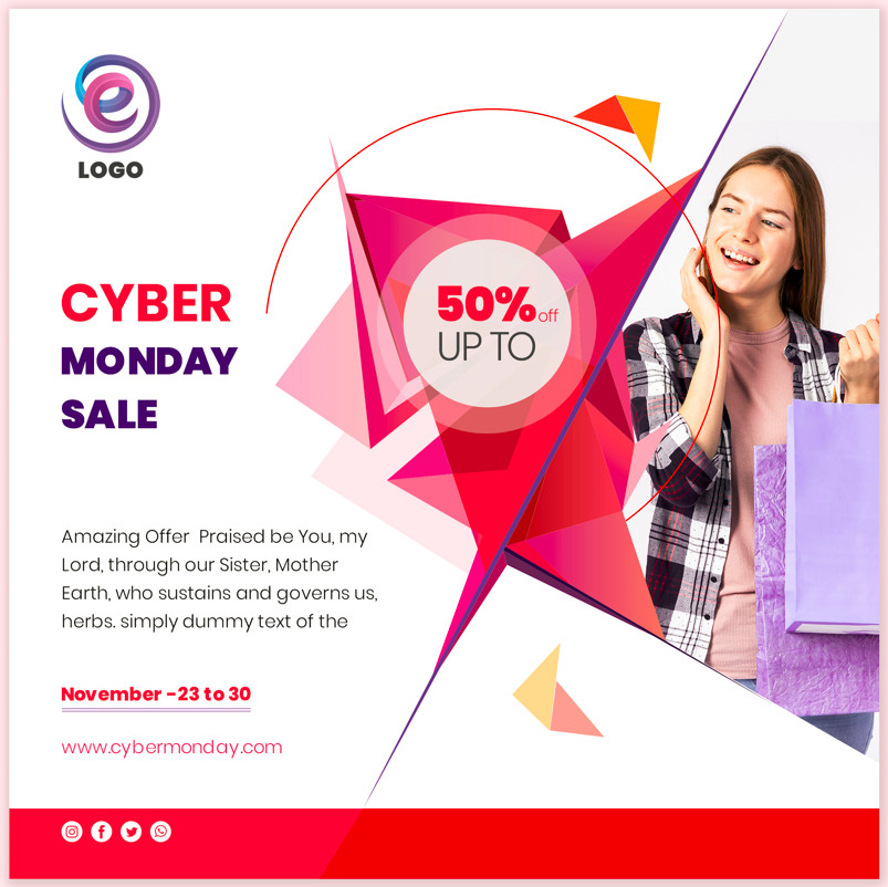 Store - offer services as Cyber Monday notice