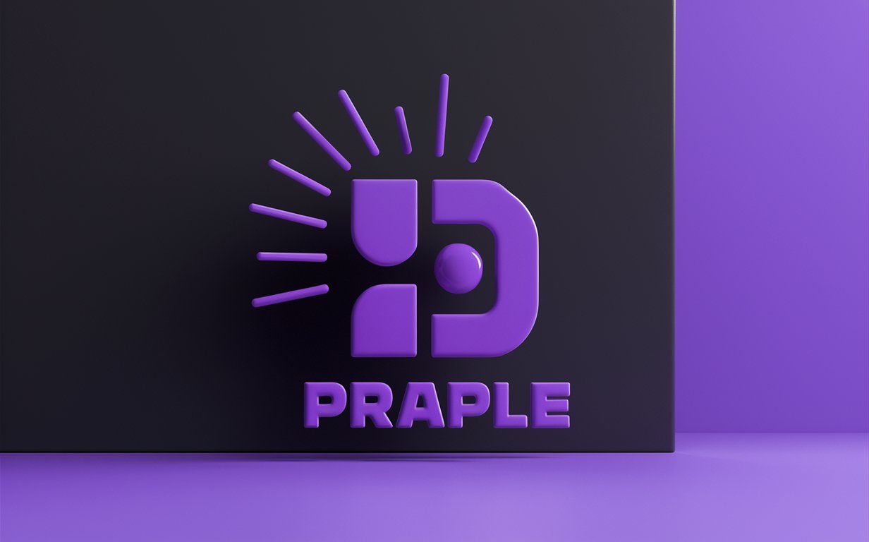 Logo Designed with Purple color