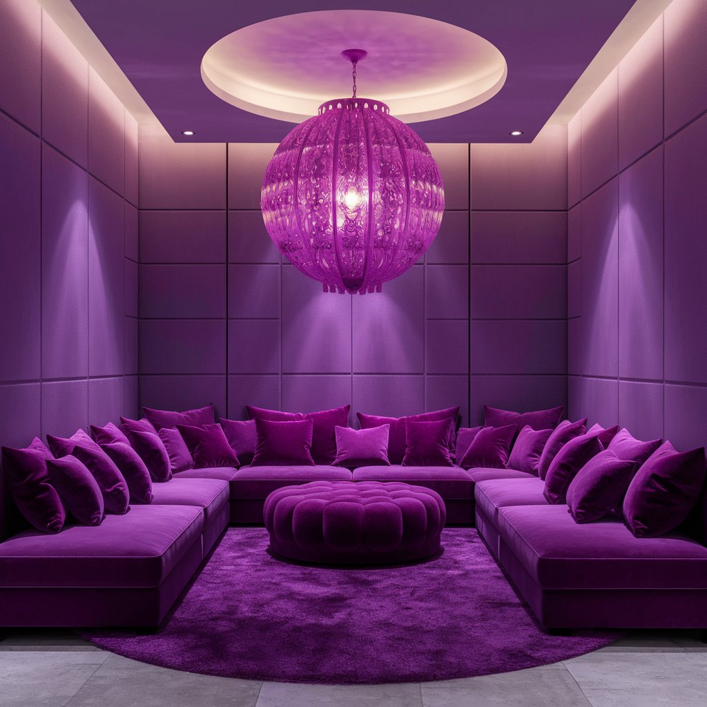 Purple Color on Interior Design