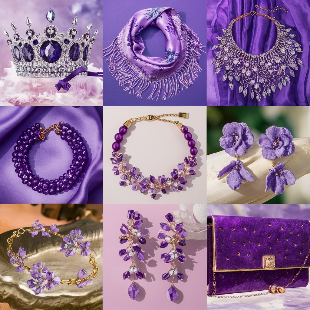 Purple Colored Accessories