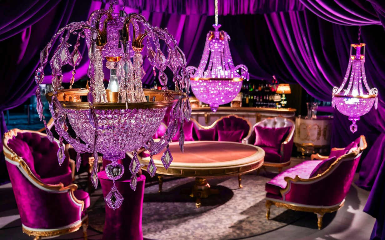 Purple color in luxury