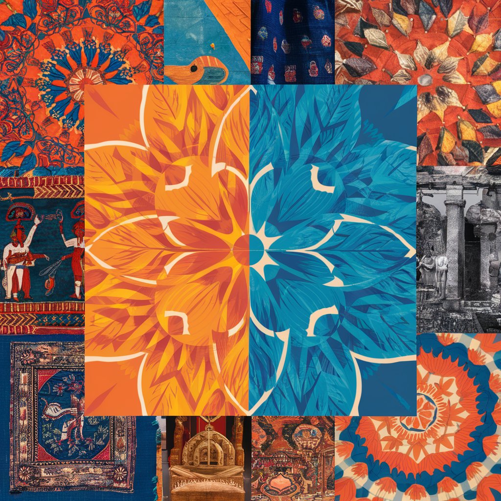 Culture variations for orange and blue colors